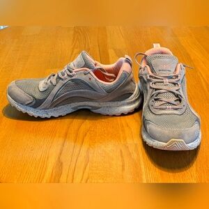 Ryka Women's SKY WALK Memory Foam Walking Shoes Sneakers US 9.5 M GREY/PINK